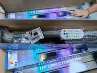 Nouvelle Barre Lumineuse LED RGB Angle de Sol, Lampe Connectée avec Télécommande Intelligente, Décoration 5V 20W, Lumière d'Ambiance Gaming