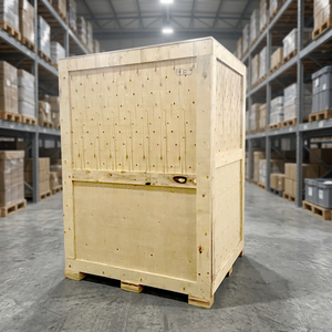 Caisses en bois Premium à fond renforcé en contreplaqué mince, réutilisables, écologiques, surdimensionnées, pour stockage de marchandises, emballage d'exportation, robustes, avec logo personnalisé - Product Image 1
