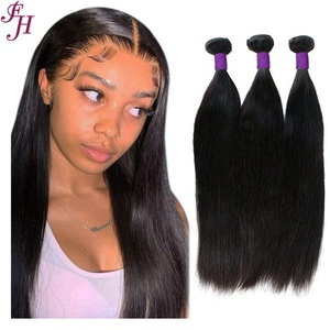 FH Indian Hair Wholesale, Cabello Humano Virgen Sin Procesar, Grado 9A, Paquetes de Cabello Humano Liso de 30 Pulgadas - Product Image 1