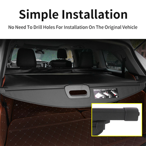 Cubierta de Carga para <span class=keywords><strong>Maletero</strong></span> de <span class=keywords><strong>Lona</strong></span>, Éxito de Ventas para Honda CR-V 2007-2011, Lujosa, Retráctil, con Varilla de Fibra de Carbono Negra Gruesa y Divisoria para Automóvil - Product Image 5