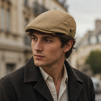 Gorro Newsboy de Algodón para Hombre, Ajustable, Transpirable, para Conducir en Invierno, Caza