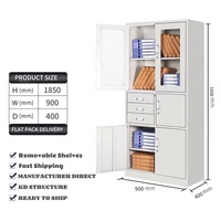 Archivador Metálico Moderno Directo de Fábrica, Diseño Desmontable, Gran Capacidad de Carga, Archivadores Grandes para Escuela y Oficina