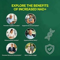 Complément NAD 2000 mg 120 Capsules – Véritable NAD et Resvératrol Ultra Puissant – Soutient la Santé Cellulaire, l'Endurance et l'Anti-Âge