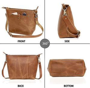 Sac fourre-tout en cuir véritable pour femme avec logo personnalisé, sac à main à poignée supérieure, sac de shopping, sac à main en cuir de marque privée, vente en gros - Product Image 4