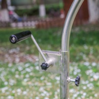 Barbecue au charbon de bois pliable réglable en acier inoxydable avec dispositif de sécurité anti-flamme et nettoyage facile