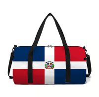 Sac de sport personnalisé avec drapeau de la République Dominicaine pour femme et homme – Sac de voyage, sac de sport, sac de gym