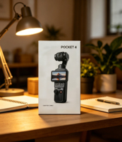 Nueva Osmo Pocket 4 Creator Combo 2026, Cámara de Mano Estabilizada de 3 Ejes, Formato de Bolsillo, Video HDR, Grabación Estéreo, Cámaras Deportivas HD