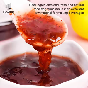 ชาบับเบิ้ลพรีเมียมน้ำเชื่อมกลิ่นดอกไม้ธรรมชาติสำหรับขนมหวานชานมและเครื่องดื่มแยมชากลิ่นกุหลาบ - Product Image 3