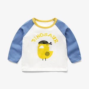 เสื้อยืดคอกลมแขนยาวผ้าฝ้ายใส่สบายสำหรับฤดูใบไม้ผลิและฤดูร้อน ซึมซับความชื้น นุ่มสบาย เหมาะสำหรับเด็กทุกเพศทุกวัย - Product Image 6