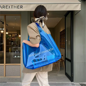 Большая прозрачная сумка-шоппер из ПВХ - Product Image 3