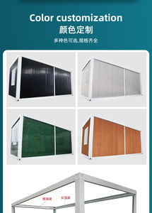 Casa Contenedor de Techo a Dos Aguas de Montaje Rápido, Tipo Pico, Desmontable, Integrada, Prefabricada, Móvil, para Actividades - Product Image 2