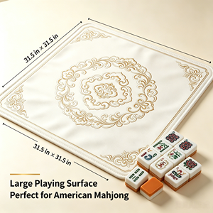 Custom Printed Non‑Slip Mahjong <b>Table</b> Mat Waterproof American Style <b>Game</b> Pad OEM ODM Wholesale - Product Image 5