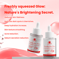 Sérum Visage Nettoyant en Profondeur aux Fruits de Fraise Naturels, Hydratant, Traitant l'Acné et Contrôlant le Sébum, Marque Privée, Faible MOQ