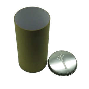 กล่องบรรจุภัณฑ์โทรศัพท์มือถือแบบหลอดกระดาษคราฟท์ ฝาปิดโลหะ - Product Image 5