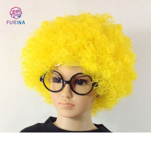 FURINA 2025 morbidi appassionati di calcio <span class=keywords><strong>parrucca</strong></span> quotidiana Cosplay arcobaleno Afro Curl Party pagliacci <span class=keywords><strong>parrucca</strong></span> Cosplay per Halloween - Product Image 3