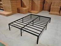 Cadre de lit plateforme en métal robuste de 14 pouces, taille King, pour chambre d'hôtel