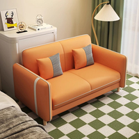 Canapé modulable contemporain nordique, design éco-responsable, petit canapé double ou trois places pour appartement locatif, hôtel, chambre ou salon