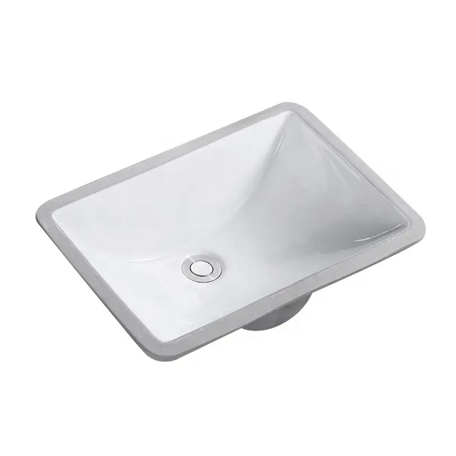 Fregadero de baño rectangular debajo de la encimera, lavamanos modernos OEM/ODM