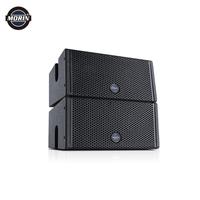 Système audio professionnel, enceinte active de type line array, en bois, alimentée passivement, pour utilisation en extérieur et en intérieur sur scène