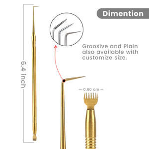 Separador de Pestañas Dorado en Oferta, Herramientas para Lifting de Pestañas, Empaque Personalizado, Aislador de Pestañas con Impresión de Pestañas, MOQ Bajo, Marca Privada, Bahasa Pro - Product Image 3