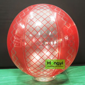 L'usine Hongyi personnalisée vend des ballons de <span class=keywords><strong>plage</strong></span> gonflables en matériau transparent PVC0.4 pour la décoration publicitaire à motifs - Product Image 4