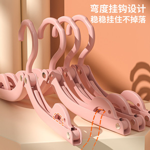 Folding Clothes Hanger Portable Travel Drying Rack Traceless Design For Dormitory Student Use - Product Image 3