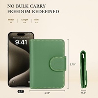 Porte-cartes et passeport multifonctionnel avec fermeture magnétique, espace multi-emplacements, sac de voyage portable, positionnement rapide des pages