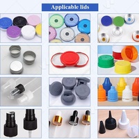 Machine automatique aseptique pour le remplissage de flacons compte-gouttes à 4 têtes pour liquides, huiles épaisses, parfums de voiture et gouttes oculaires, pour flacons de 1ml, 3ml, 5ml