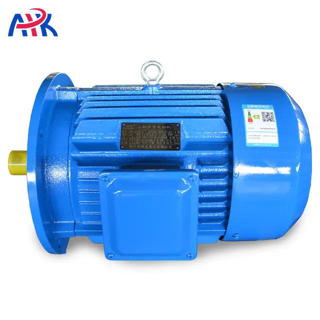 10kw 100kw 480v 4 Pole Industrial Slip Ring Squirrel Cage 3 Phase Induction AC Geared Electric Motor