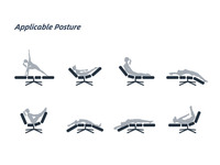 Fauteuil de relaxation électrique zéro gravité ergonomique multi-positions réglable pour le soulagement du stress corporel
