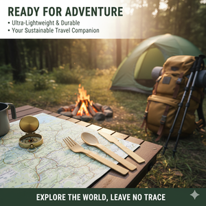 Juego <span class=keywords><strong>de</strong></span> <span class=keywords><strong>Cubiertos</strong></span> <span class=keywords><strong>de</strong></span> Bambú Ecológicos Biodegradables Desechables 100% Naturales al por Mayor, Juego Combinado <span class=keywords><strong>de</strong></span> Tenedores, Cucharas y Cuchillos <span class=keywords><strong>de</strong></span> Bambú - Product Image 4