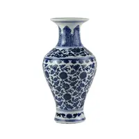 RZFU01-C72-08 Floral bleu et blanc Jingdezhen Jiangxi usine sortie vase en porcelaine pour la décoration de la maison