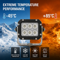 Lampe de travail LED 60W 6000LM avec puce OSRAM - 50000 heures de durée de vie, étanche IP69K pour l'exploitation minière, la construction, le tout-terrain