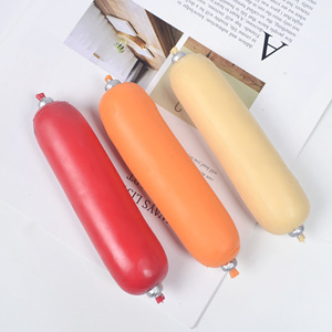 Jouet anti-stress TPR en forme de saucisse, jouet à presser en forme de hot-dog, jouet anti-anxiété pour enfants et adultes - Product Image 2