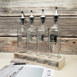 250ml 500ml 1000ml Bouteilles d'<span class=keywords><strong>huile</strong></span> en verre vides avec couvercle pour usage en cuisine Bouteille d'emballage en verre liquide épicé avec <span class=keywords><strong>bec</strong></span> <span class=keywords><strong>verseur</strong></span> Ulk Sale - Product Image 6