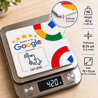Autocollant NFC personnalisé avec code QR pour avis Google, étiquette intelligente adhésive pour avis pour restaurant, salon et boutique