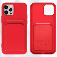 Nouveau étui de téléphone en silicone liquide étui de téléphone en TPU PC carte colorée étui d'accessoires de téléphone Portable pour iP 14/13 ProMax