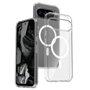Para <span class=keywords><strong>Google</strong></span> <span class=keywords><strong>Pixel</strong></span> 10 <span class=keywords><strong>Pro</strong></span> XL Funda magnética, Clear TPU + PC 2 en 1 Funda de teléfono móvil a prueba de golpes para <span class=keywords><strong>Google</strong></span> <span class=keywords><strong>Pixel</strong></span> 6A <span class=keywords><strong>7</strong></span> 8A 9 10 <span class=keywords><strong>Pro</strong></span> XL - Product Image 1