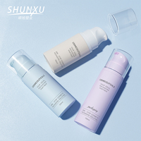 Bouteilles en mousse de soin de la peau de voyage rose en plastique de luxe 100 120 150ml vide cosmétique bouchon à vis pompe bouteille de lotion emballage cosmétique