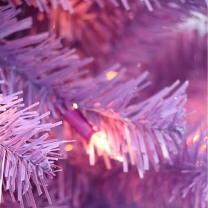 Arbre de Noël artificiel en PVC de 8 pieds avec lumière LED, support en métal, <span class=keywords><strong>arbres</strong></span> <span class=keywords><strong>fruitiers</strong></span> rouges - Product Image 2
