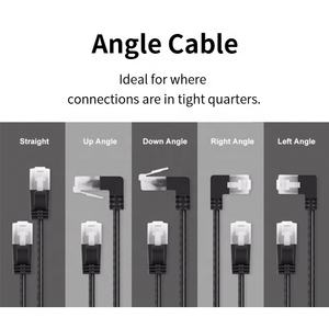 90 डिग्री के कोण बिल्ली 6 केबल सही कोण ईथरनेट केबल बिल्ली 6 स्लिम कोण Cat6 केबल - Product Image 3