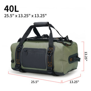 Bolsa de Lona Impermeable Personalizada para Viajes, Campamentos, Gimnasio, Navegación, Kayak, Deportes, con Correas de Mochila, Forro de Poliéster, Gran Capacidad - Product Image 3