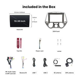 Autoradio Android 9 Pollici Youducar per <span class=keywords><strong>Hyundai</strong></span> <span class=keywords><strong>I20</strong></span> 2008-2011 (AC Manuale), Apple CarPlay, Android Auto, GPS - Product Image 2