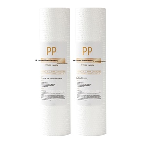 Élément filtrant manuel écologique à charbon actif en coton PP de 10 pouces pour les accessoires de purificateur d'eau avant 1-5 microns ménage - Product Image 1