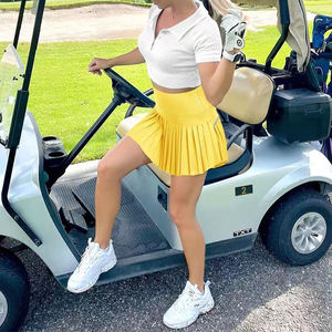 Jupe-short plissée taille haute pour le yoga et le tennis, anti-exposition, séchage rapide, respirante, pour le golf, la gym, la course et l'entraînement sportif, été - Product Image 5