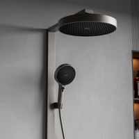 2025 Vente chaude De Luxe Hydro-électrique Puissance 4 Mode Pluie Automne Miel Peigne Douche Robinet Ensemble avec LED Affichage Numérique