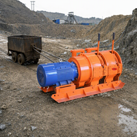 Treuil motorisé robuste pour l'exploitation minière, modèle 2JPB-7.5, conception à double tambour pour le décapage de minerai et le transport de matériaux dans les mines souterraines