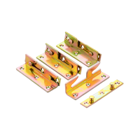 Color Zinc Plated 3mm Thick Cold Rolled Steel Bed Hinge Hook Heavy Duty Furniture Connector Hardware Fastener Manufacturer