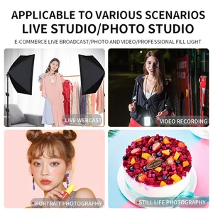 Kit de studio photo professionnel en alliage d'aluminium 50x70CM pour l'éclairage - Product Image 2