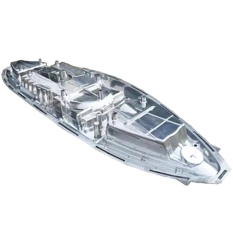 Customized LLDPE Big Plastic Rotomould Rescue Boat Mold Canoe Rotomolding Tooling Kayak Dinghy Mould Rotational Molding